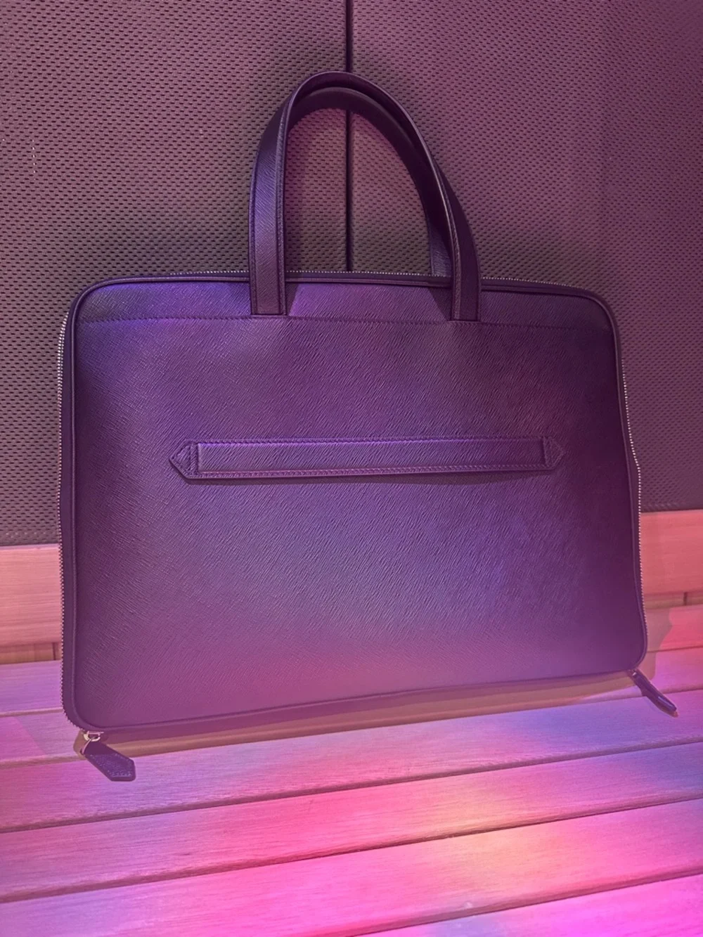 Montblanc Black Sartorial Leather Briefcase Unused